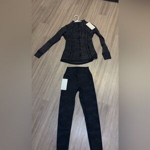lululemon athletica Black Track Pants & Jacket Set